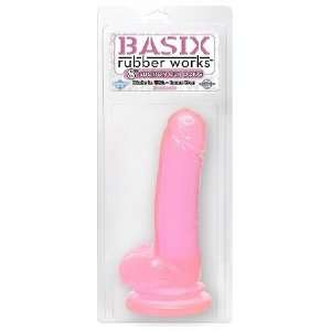  Basix rubber works 8 dong w/suction cup   pink Health 