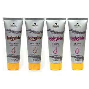  Megasol Flavored Bodyglide Combo, 2 Chocolate, 2 Cherry, 4 