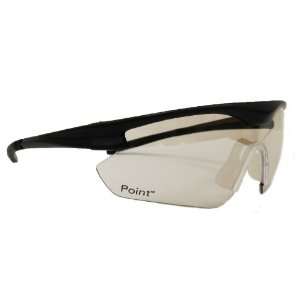  ERB 16704 Point Safety Glasses, Black Frame with In/Out 