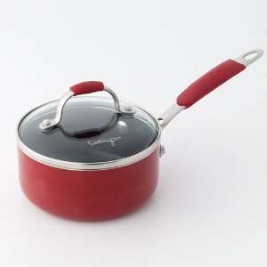  Cooking with Calphalon Red Enamel 1 qt. Covered Saucepan 