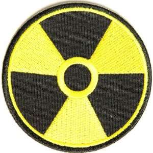  Radioactive patch, 3 inch, small Funny embroidered iron on 
