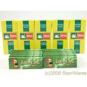  Zig Zag Green Papers And Swan Extra Slim Filters 600 