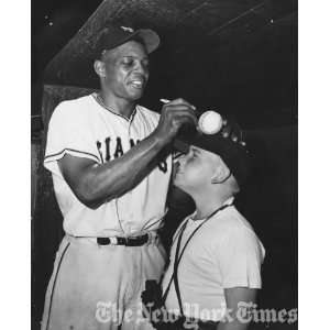 Willie Mays and Fan   1956