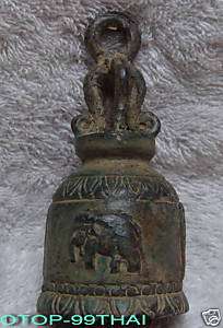 Thailand Amulet Bronze Temple Bell  