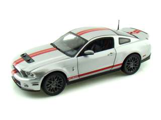   Super Snake SHELBY COLLECTIBLE CARS 118 Scale SILVER/RED STRP  
