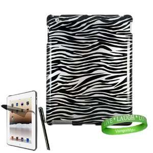  Apple iPad 2 2nd Generation Tablet Two Piece Hard Zebra Case 