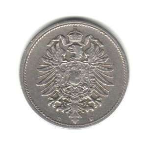  1874 E German Empire 10 Pfennig Coin KM#4 