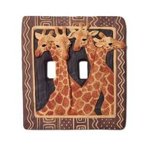   plate cover   African Safari Giraffe, double decorative switch plat