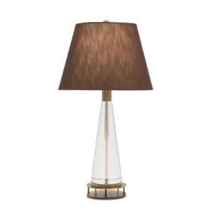 Lead Crystal And Antique Table Lamp By Remington Lamp