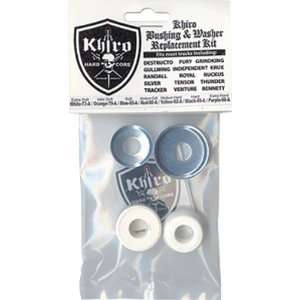 com Khiro Bushing Cup Washer Kit 73a X Soft White Skateboard Bushings 
