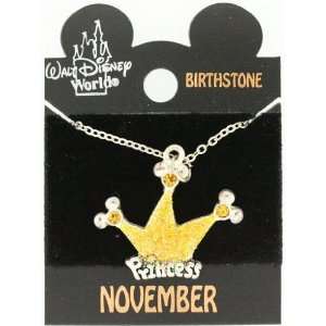   Sparkling Birthday Birthstone Necklace ~ November 