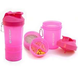 SmartShake Protein Shaker Blender Cup 20oz Pink  