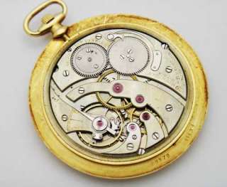 Cartier Paris 19 Jewels 18K Yellow Gold Pocket Watch  