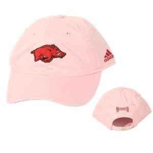  Arkansas Razorbacks Womens Pink Adjustable Baseball Hat 
