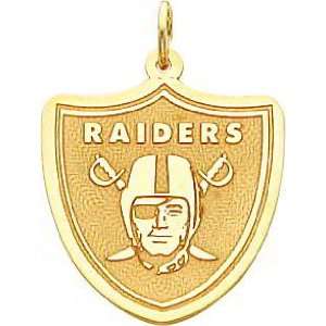 14K Gold NFL Oakland Raiders Logo Charm 