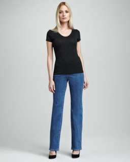 Straight Cotton Spandex Jeans  