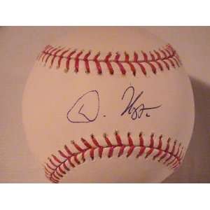 Dan Uggla Autographed Mlb Baseball Atlanta Braves Coa Auto  