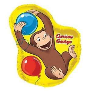  Curious George Animated   35 In. Giant Shape Foil Balloon 