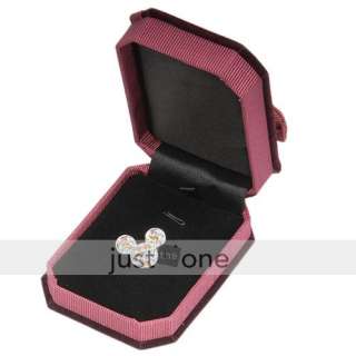 Top Luxury Velvet Jewellery Pendant Gift Package Storage Box Hard Case 