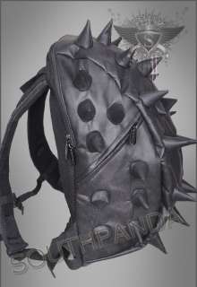 P020 Black Punk Funny Hedgehog Big Backpack Bag New  