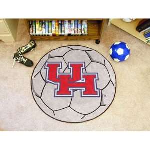  BSS   Houston Cougars NCAA Soccer Ball Round Floor Mat 