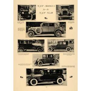  1923 Print Automobile Dodge Cadillac Winton Packard Car 