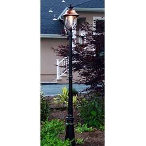  Suntyme Grenada 1 Head Stick Lamp In Black Patio, Lawn 