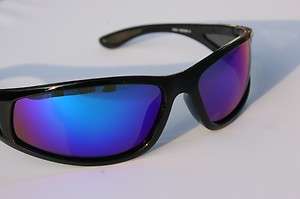   Polarized Sunglasses with Blue Mirror lens Anti Glare Fishing Golfing