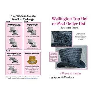Wellington or Mad Hatter Top Hat Pattern