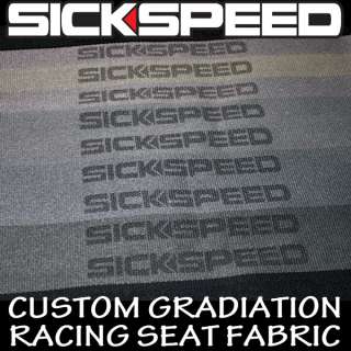 CUSTOM GRADIATION FABRIC CLOTH FOR RACING RACE SEATS SEAT FRONT/BACK 