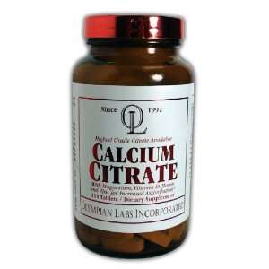  Olympian Labs Calcium Citrate, 1g (Packaging May Vary 