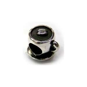   Biagi Coffee Cup Bead   Fully Compatible with Pandora, Chamilia, Troll