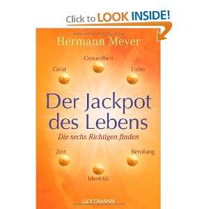  Der Jackpot des Lebens (9783442219582) Hermann Meyer 