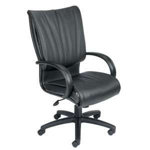 Boss Mid Back Executive Chair In Leatherplus 