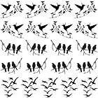 Stained Glass/Fusing Supplies   SILHOUETTE DECALS BIRDS 2