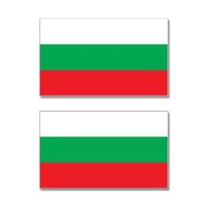  Bulgaria Country Flag   Sheet of 2   Window Bumper 
