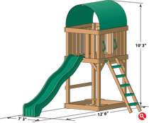 Creative Playthings Wooden Swing Set/Play Gym/Playscape in EUC  