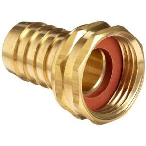 Anderson Metals Brass Garden Hose Swivel Fitting, Connector, 5/8 Barb 