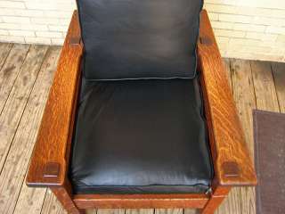 SUPERB Antique STICKLEY BROTHERS Morris Chair MISSION Oak w2  