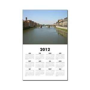  Florence 2012 One Page Wall Calendar 11x17 inch on Glossy 