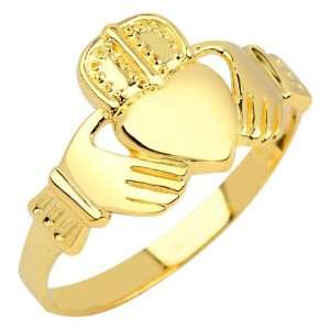  Gold Claddagh Ring Mens Jewelry
