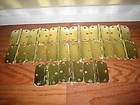 Lot Of 15 Polished Brass Door Hinges 3.5”x 3.5”x.25” – 