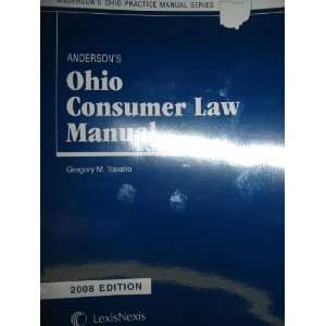  Andersons Ohio Consumer Law Manual 2008 (Andersons Ohio 