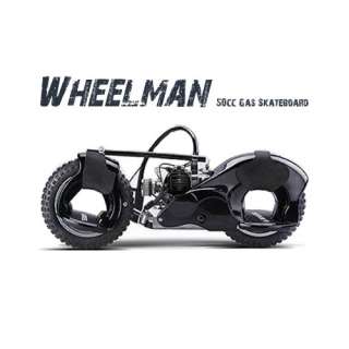 Big Toys Wheelman 50cc Gas Skateboard in Black  