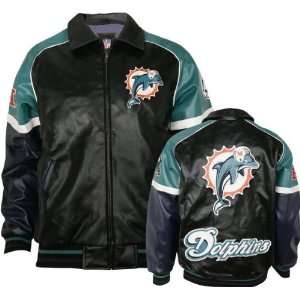    Miami Dolphins Varsity Faux Leather Jacket