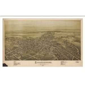  Historic Chambersburg, Pennsylvania, c. 1864 (M) Panoramic Map 