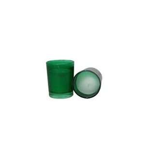  Votive with Candle   Green (Case of 25) Arts, Crafts 