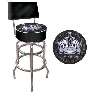  NHL Los Angeles Kings Padded Bar Stool with Back