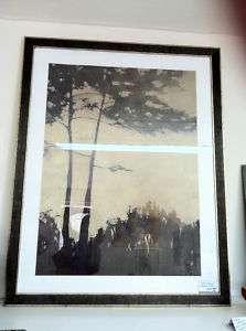 LARGE framed  Print Muted Landscape  
