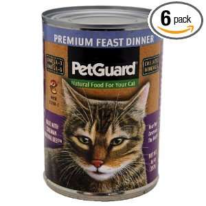 Pet Guard (C) Cat, Premium Feast Dinner, 14 Ounce (Pack of 6)  